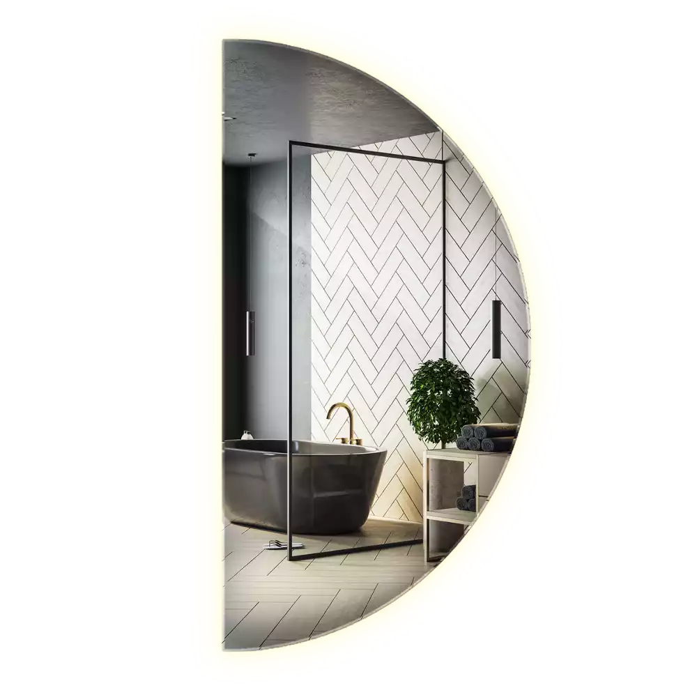 Led félkör alakú tükör stílusos kiegészítő