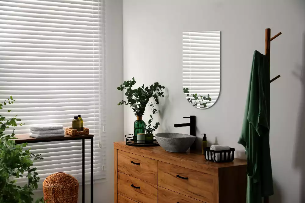 Fél-ovális tükör függő dekoratív