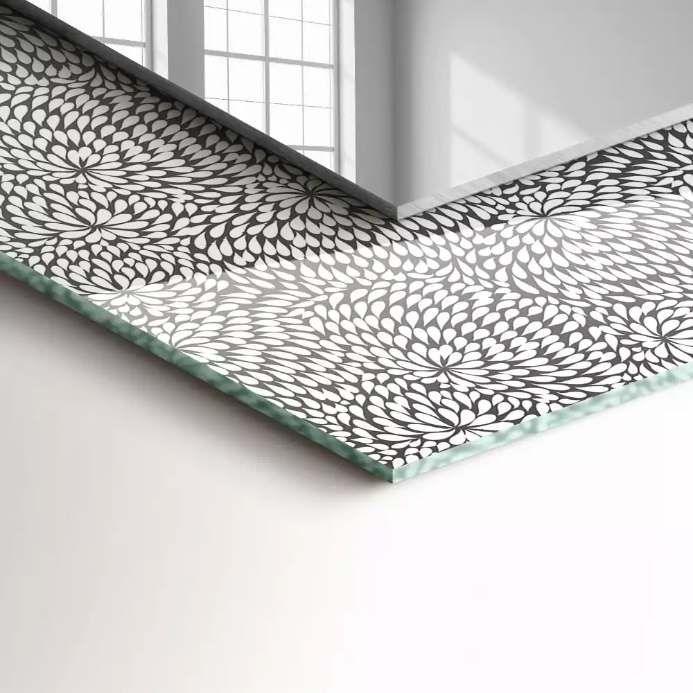 Négyszögletes dísztükör 3D-s minta