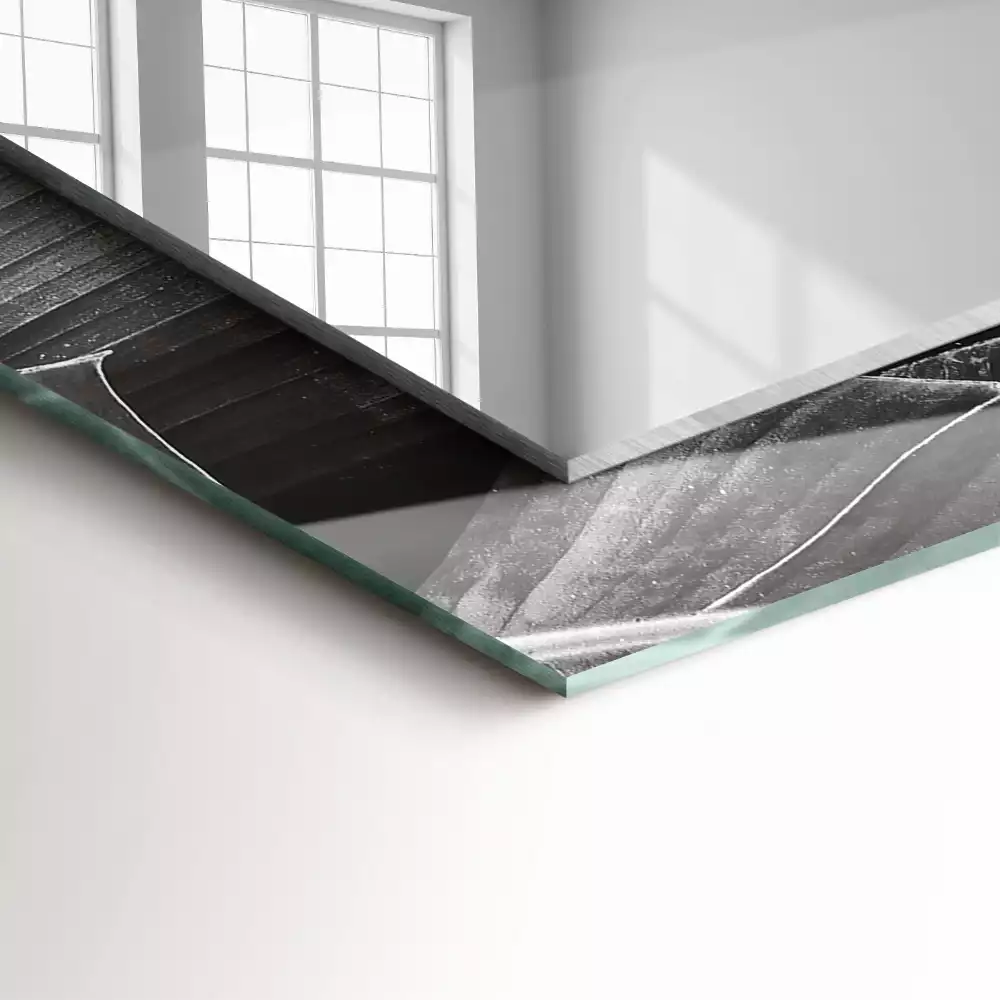 Négyszögletes dísztükör Banán levelek