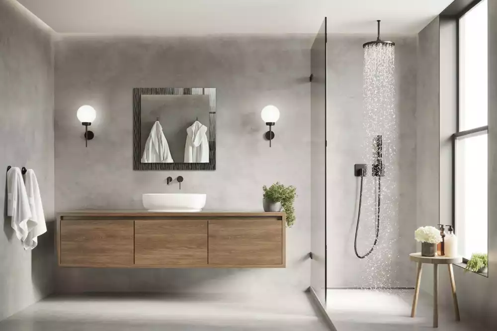 Négyszögletes dísztükör Modern vonalak