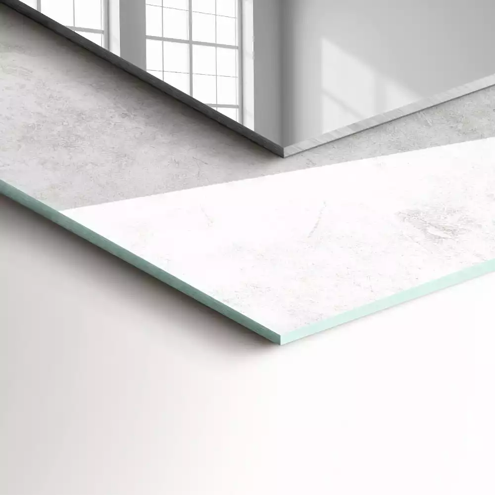 Négyszögletes dísztükör Szürke textúra minta