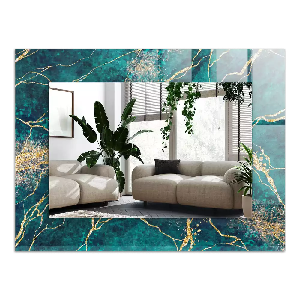 Négyszögletes dísztükör Szerpentin