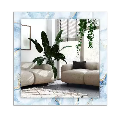 Négyszögletes dísztükör Absztrakt márvány minta