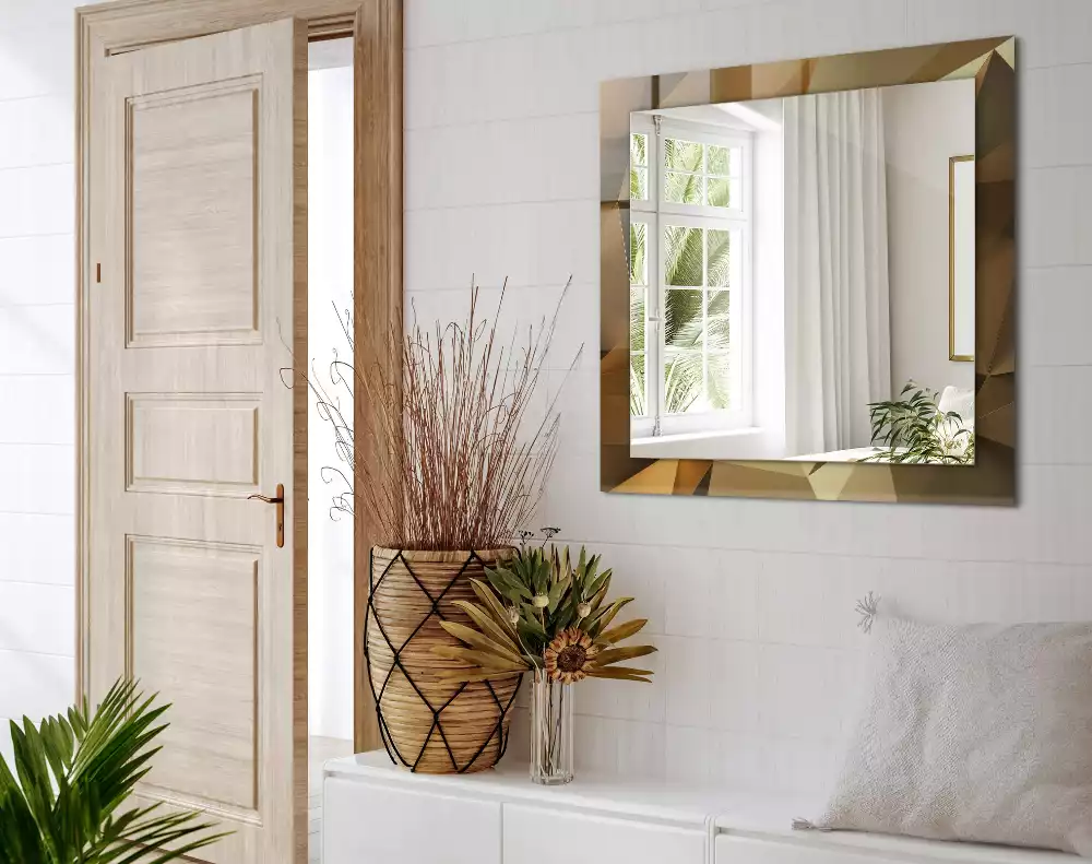 Négyszögletes dísztükör geometriai formák