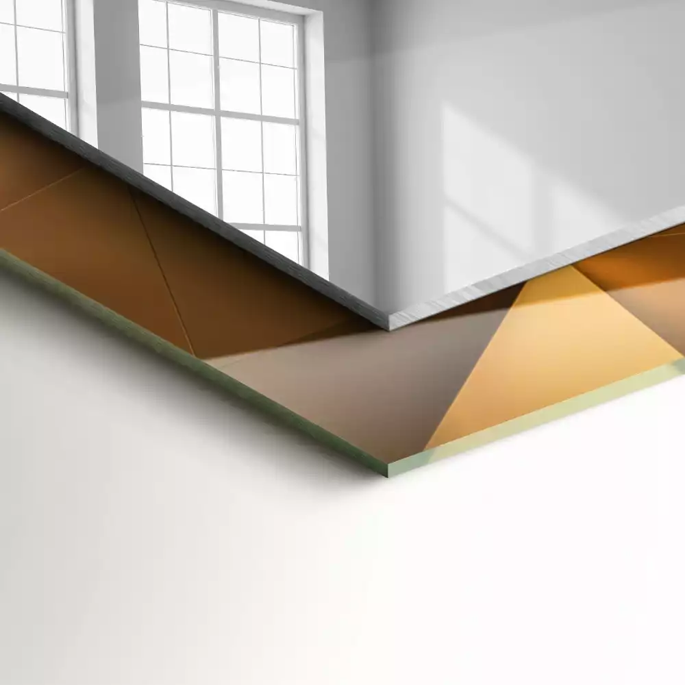 Négyszögletes dísztükör geometriai formák