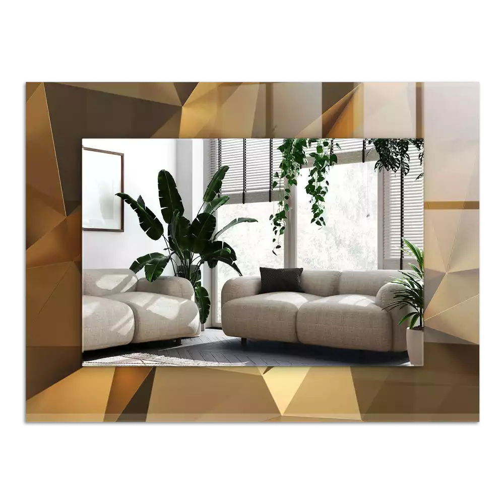 Négyszögletes dísztükör geometriai formák