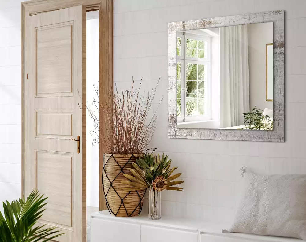 Négyszögletes dísztükör Old Wood