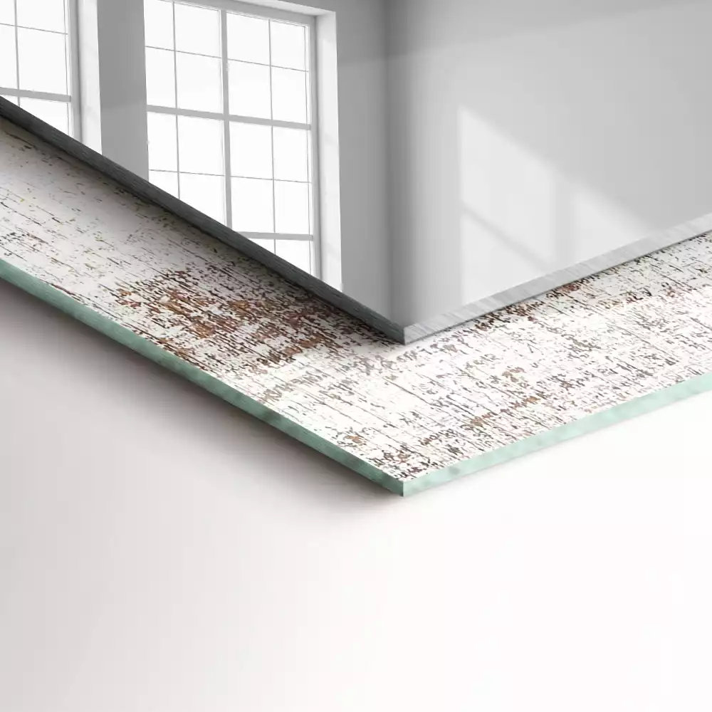 Négyszögletes dísztükör Old Wood