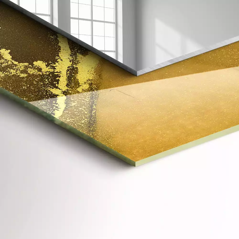 Négyszögletes dísztükör Absztrakt művészet