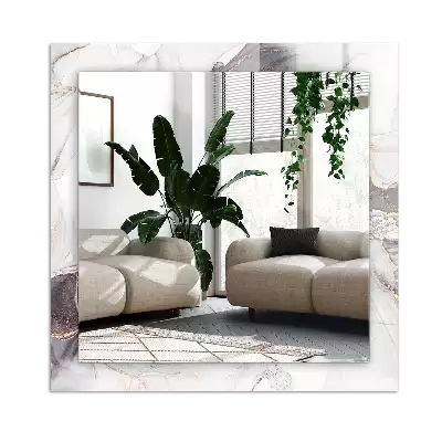 Négyszögletes dísztükör Absztrakt művészeti márvány