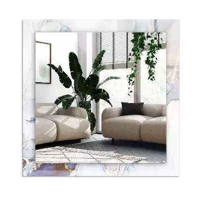 Négyszögletes dísztükör Absztrakt művészeti márvány