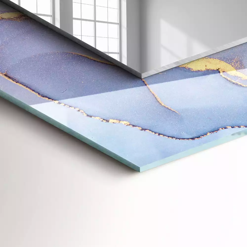 Négyszögletes dísztükör Absztrakt akvarell