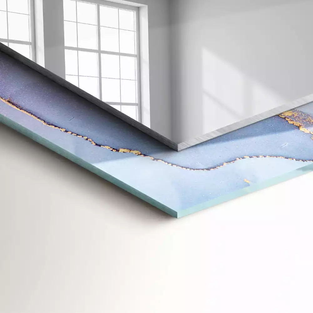 Négyszögletes dísztükör Absztrakt akvarell