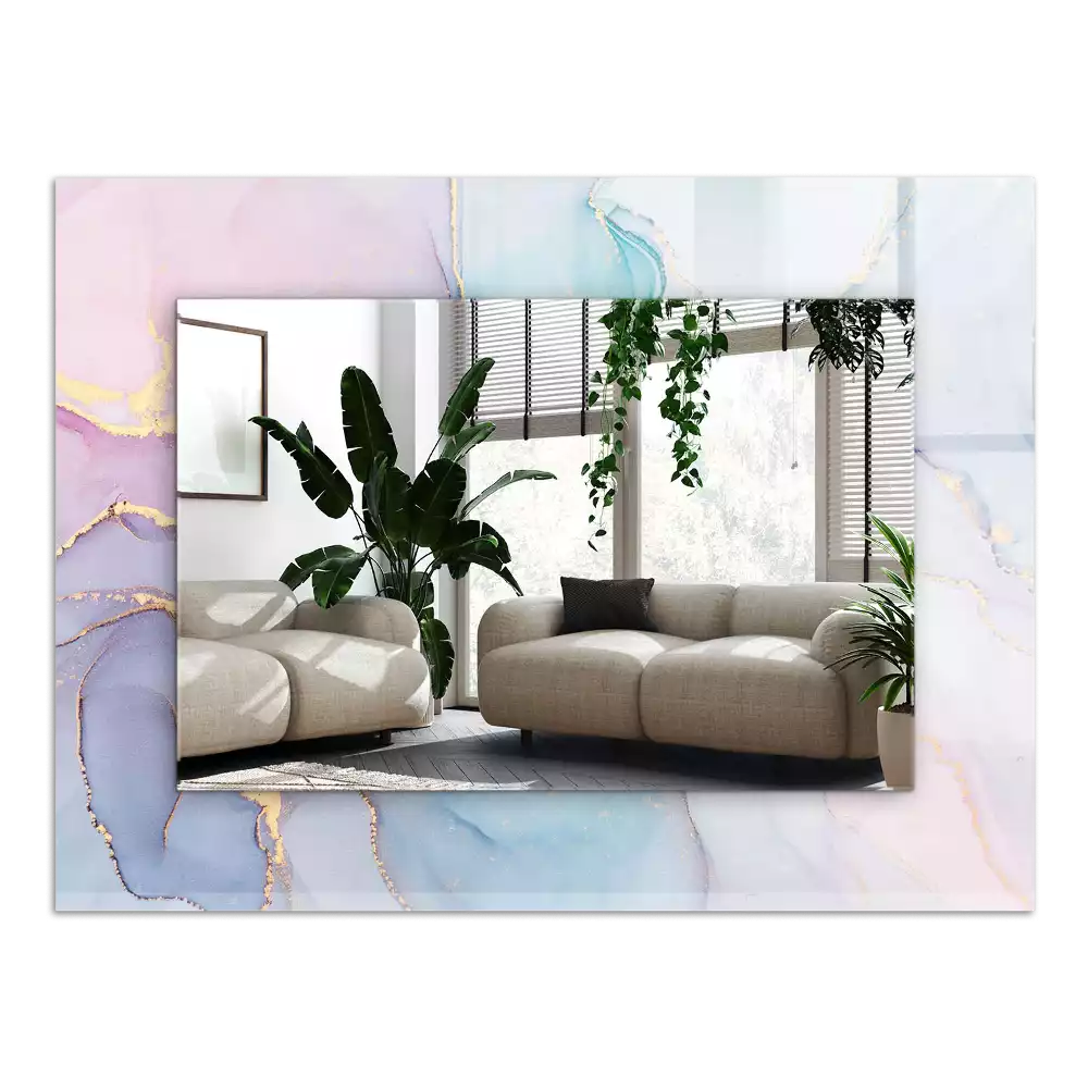 Négyszögletes dísztükör Absztrakt akvarell