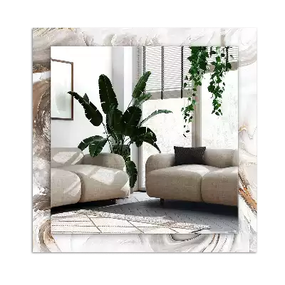 Négyszögletes dísztükör Absztrakt márvány minta