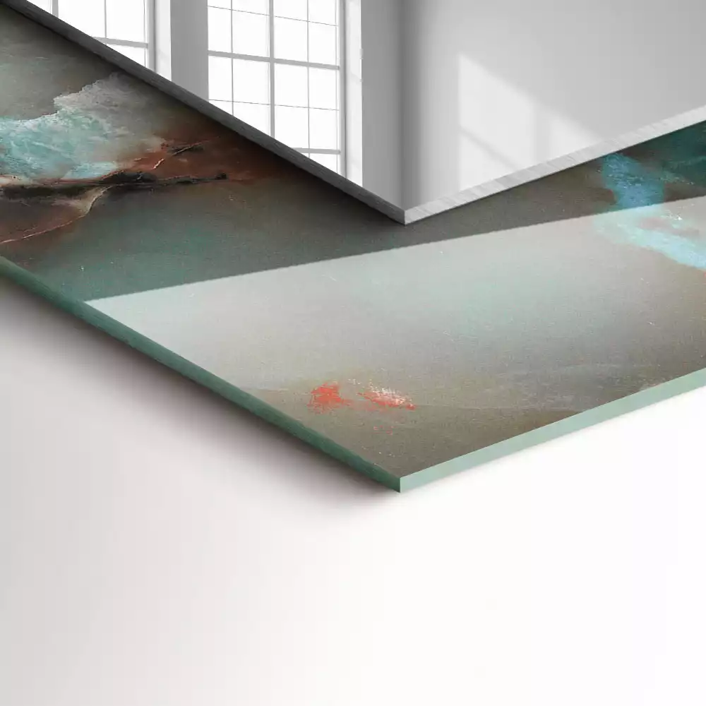 Négyszögletes dísztükör Absztrakt színes textúra