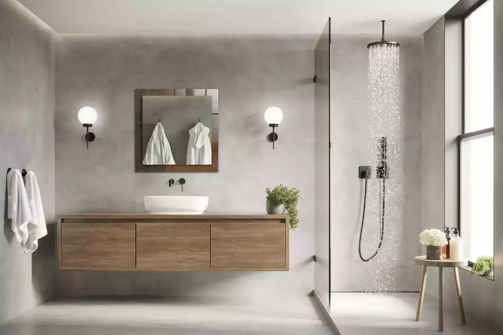 Négyszögletes dísztükör Divatos rozsda fém