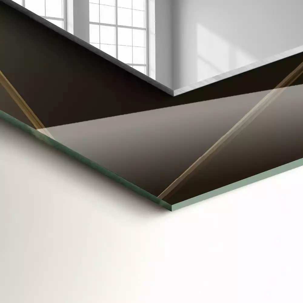 Négyszögletes dísztükör Geometriai formák