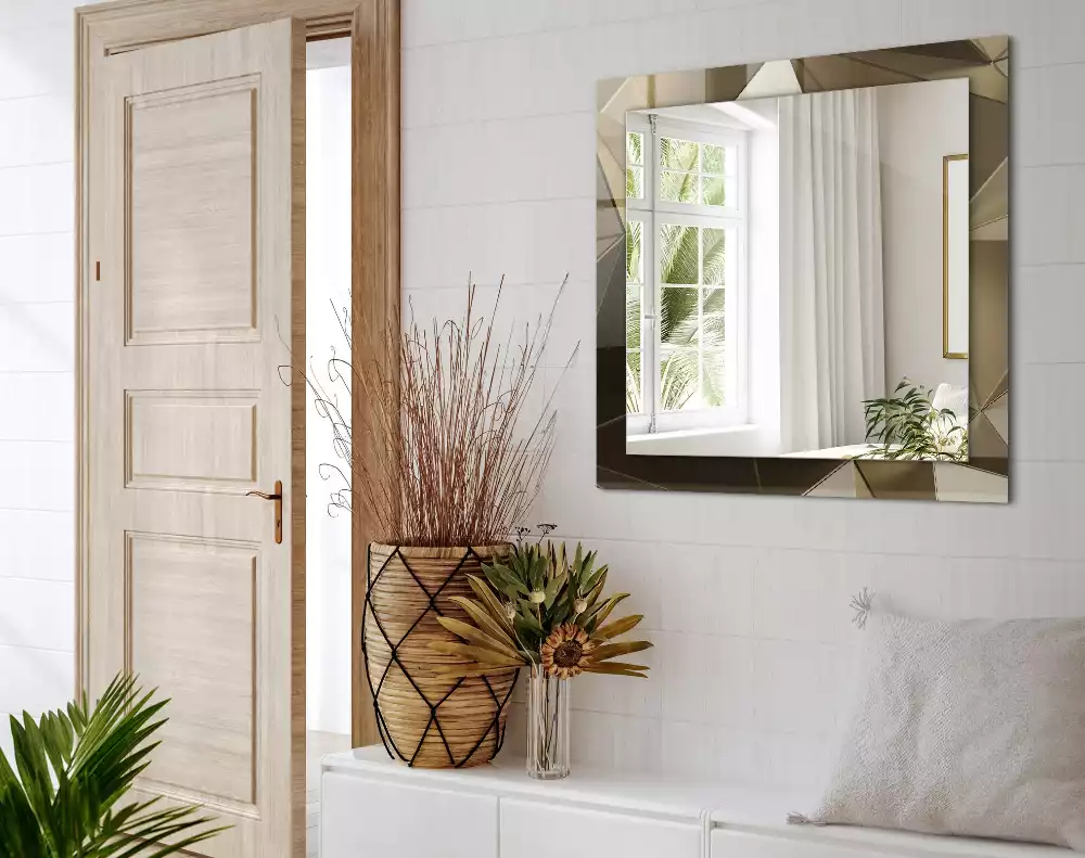 Négyszögletes dísztükör Geometriai formák