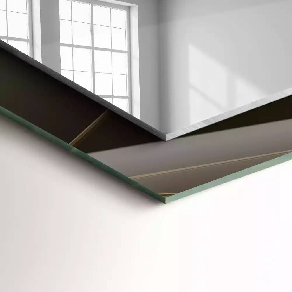 Négyszögletes dísztükör Geometriai formák