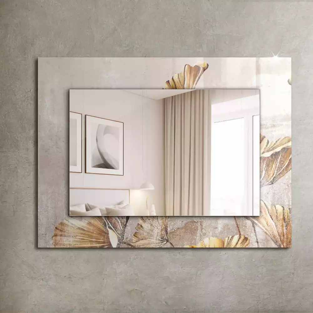 Négyszögletes dísztükör Vintage virágok