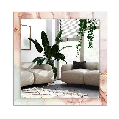 Négyszögletes dísztükör Absztrakt akvarell művészet