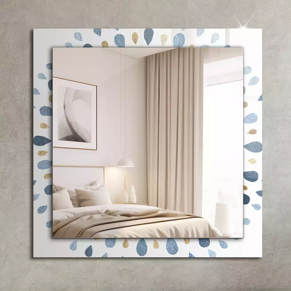 Négyszögletes díszes tükör Absztrakt mandala minta