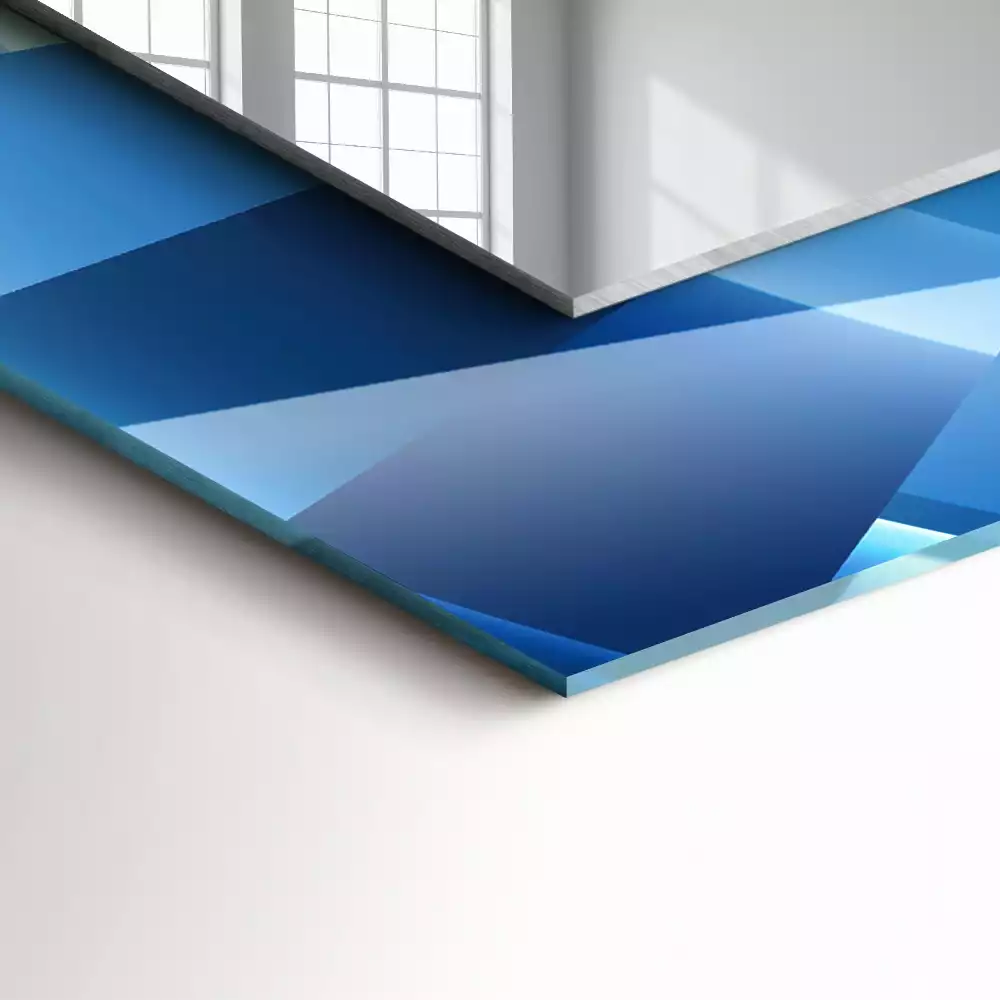 Négyszögletes díszes tükör Absztrakt alagút