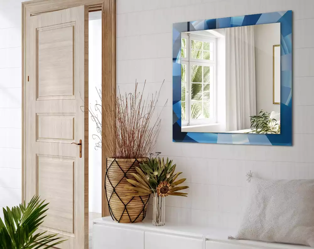 Négyszögletes díszes tükör Absztrakt alagút