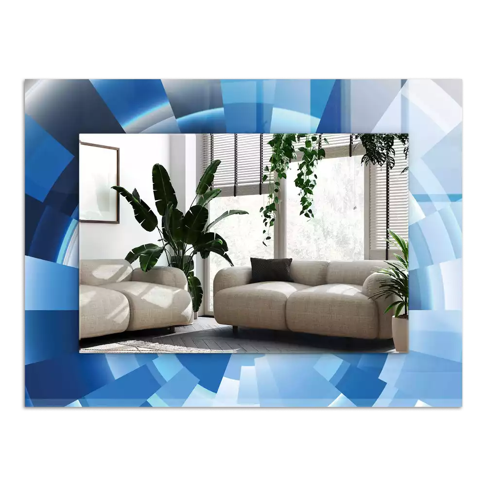 Négyszögletes díszes tükör Absztrakt alagút