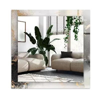 Négyszögletes díszes tükör Absztrakt modern művészet