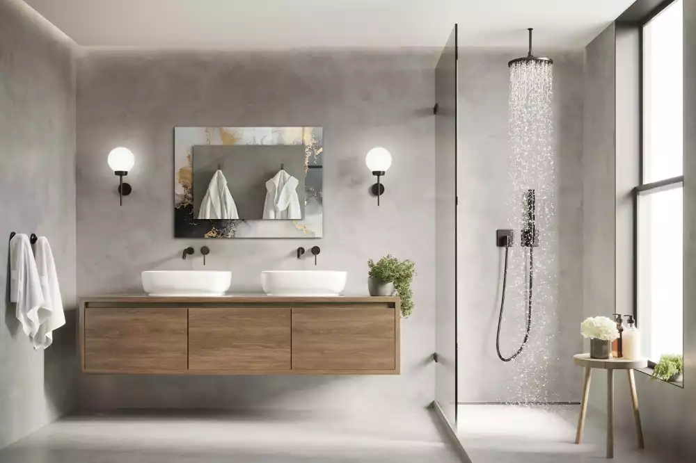 Négyszögletes díszes tükör Absztrakt modern művészet