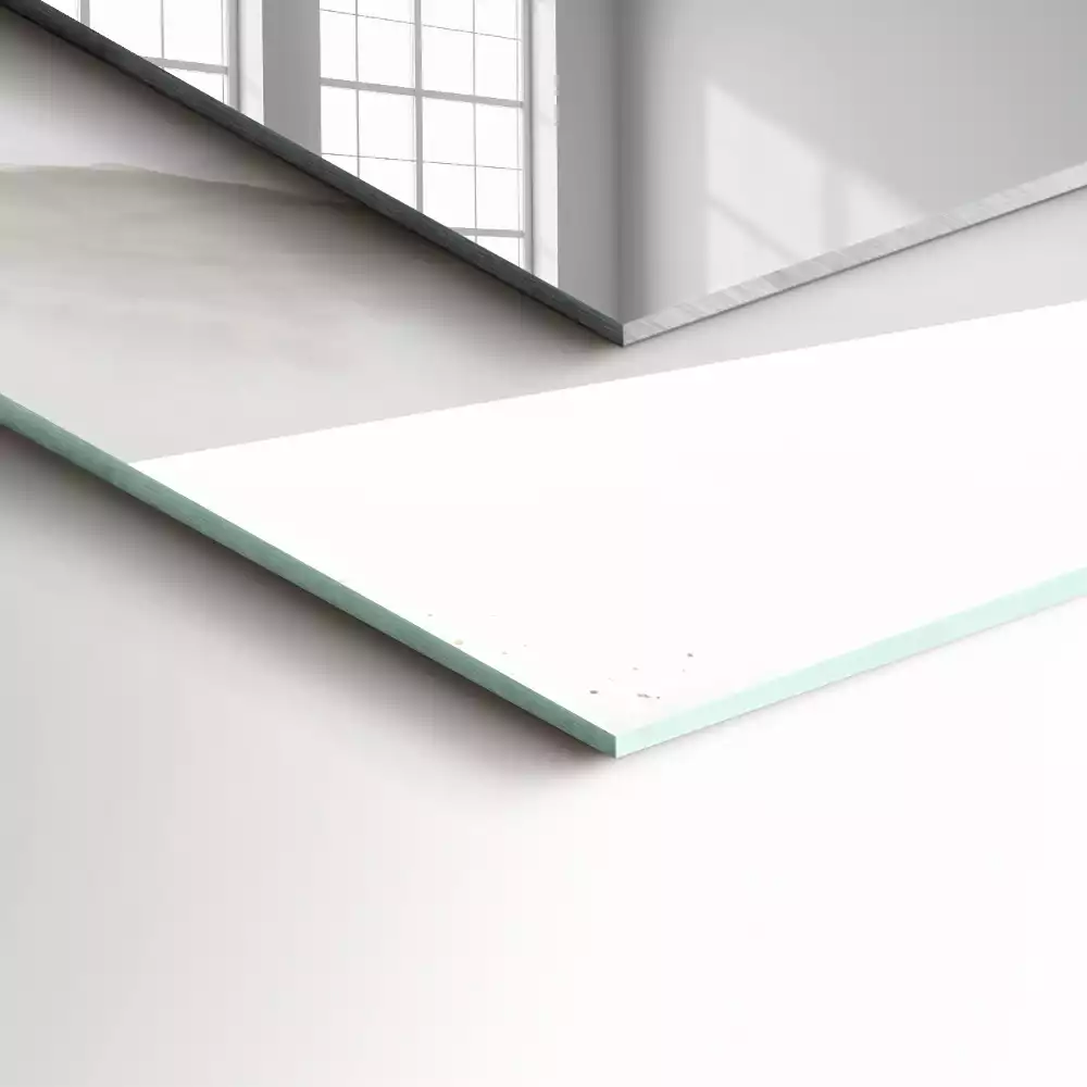 Négyszögletes díszes tükör Szürke márvány