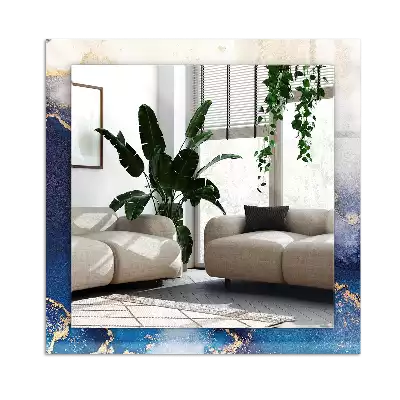 Négyszögletes díszes tükör Absztrakt plasztikai művészet