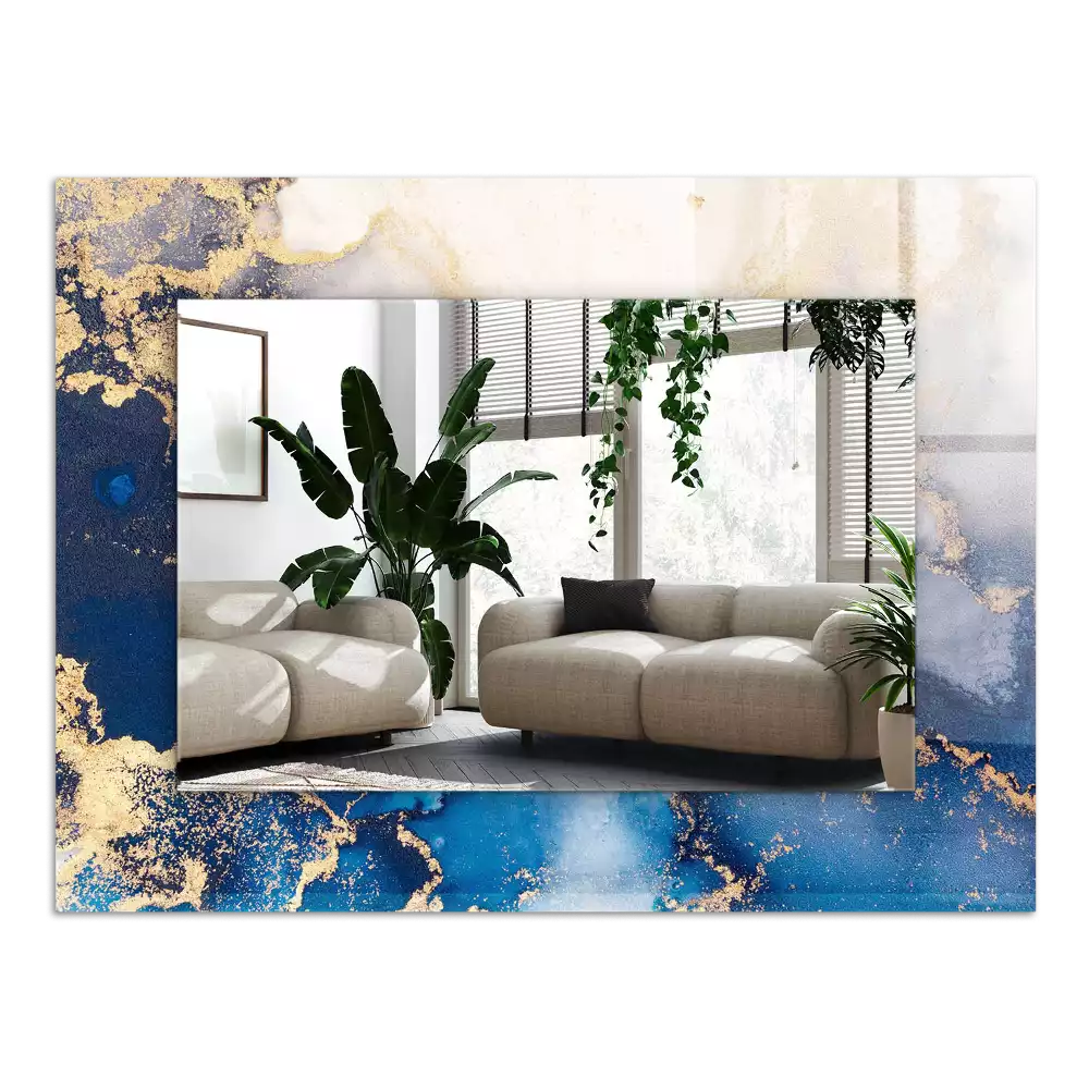 Négyszögletes díszes tükör Absztrakt plasztikai művészet