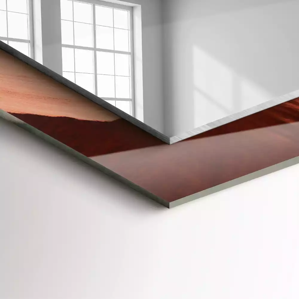 Négyszögletes díszes tükör Desert Canyon Rocks