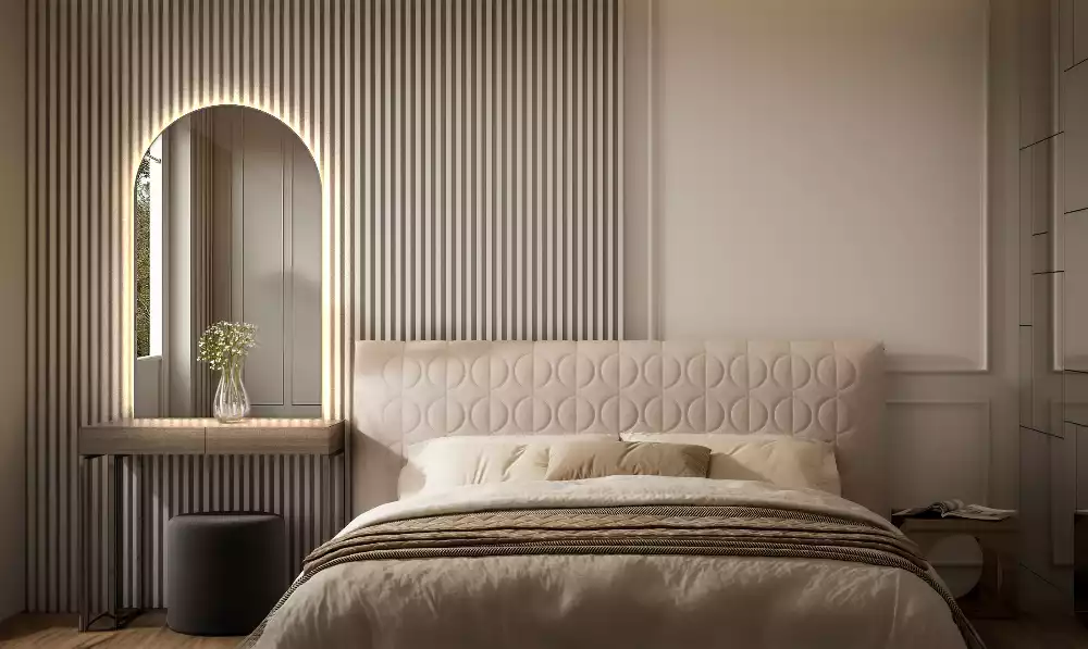 Íves tükör led világítással