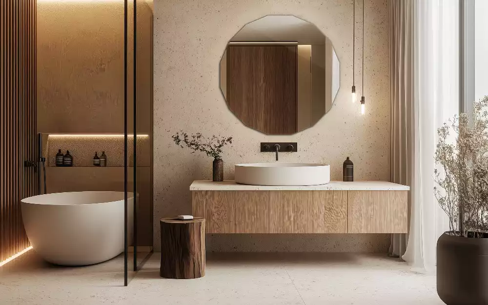 Geometriai tükör modern design