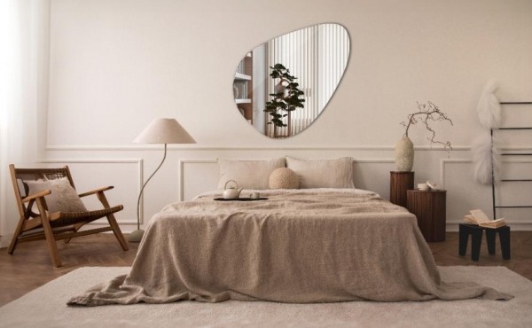 Tükör optikailag nagyítani kis helyiségek - design trükkök